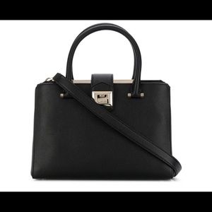 Jimmy Choo Marriene Black Leather Tote
